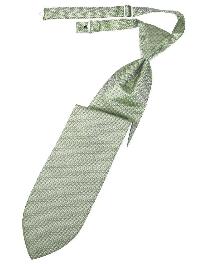 Cardi Mint Herringbone Kids Necktie