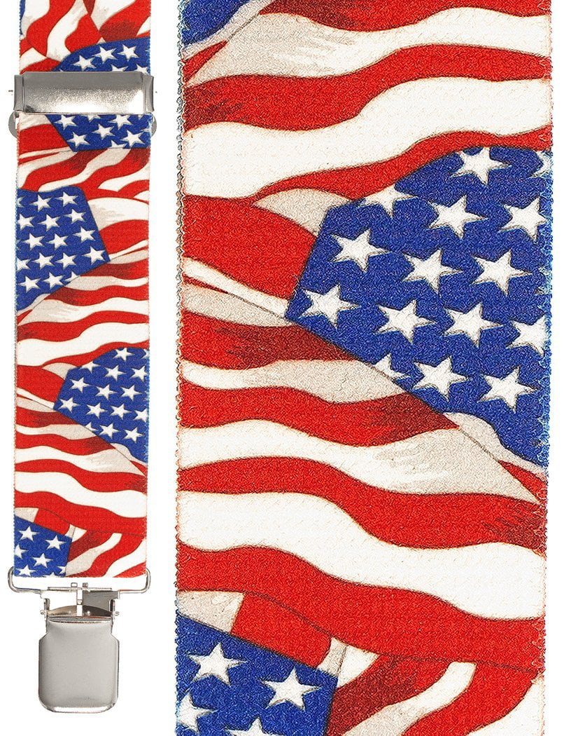 American Flag Suspenders –